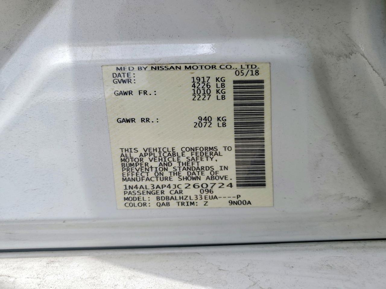 Nissan Altima 2.5 Sr