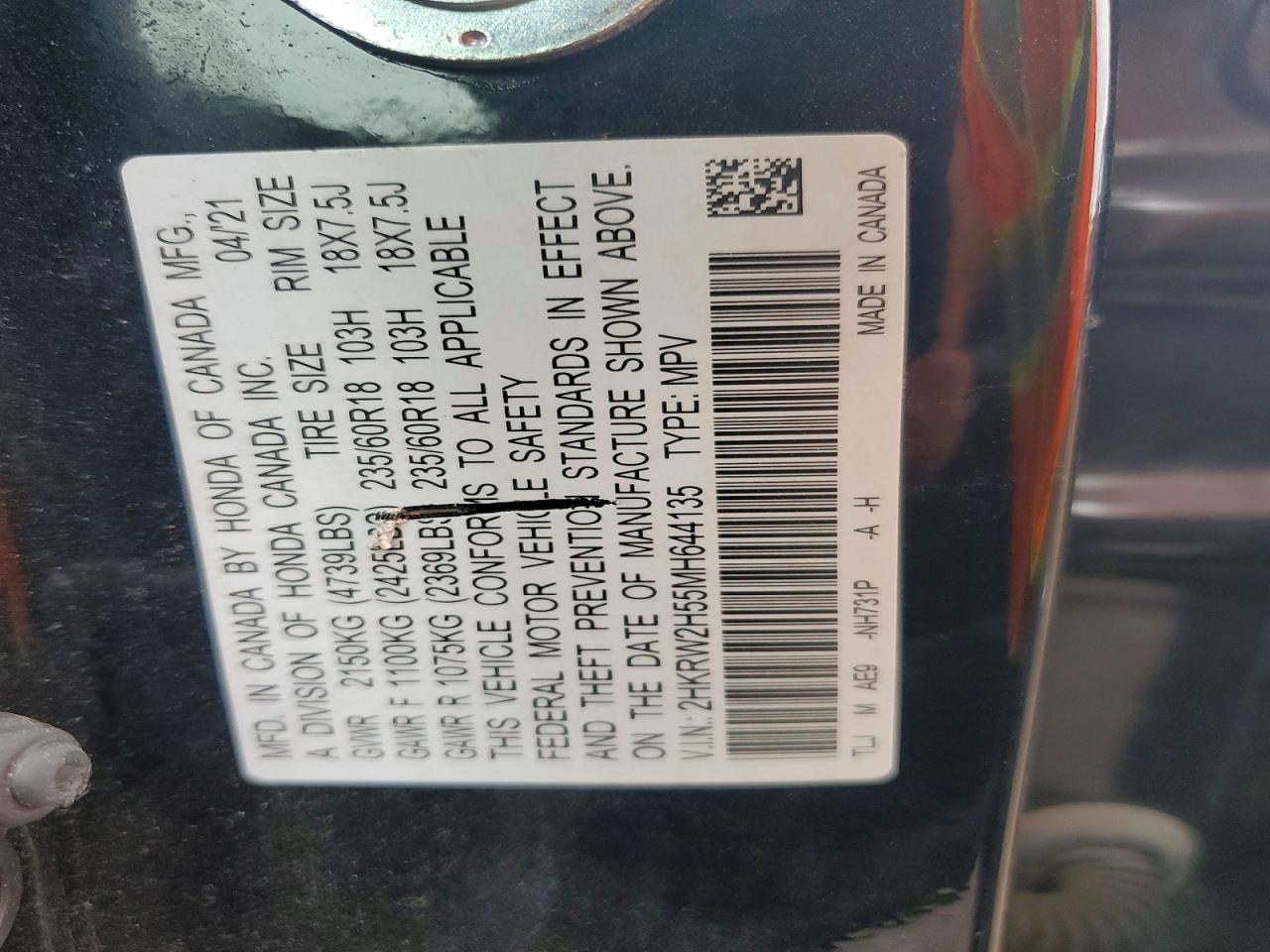 Honda Crv Ex