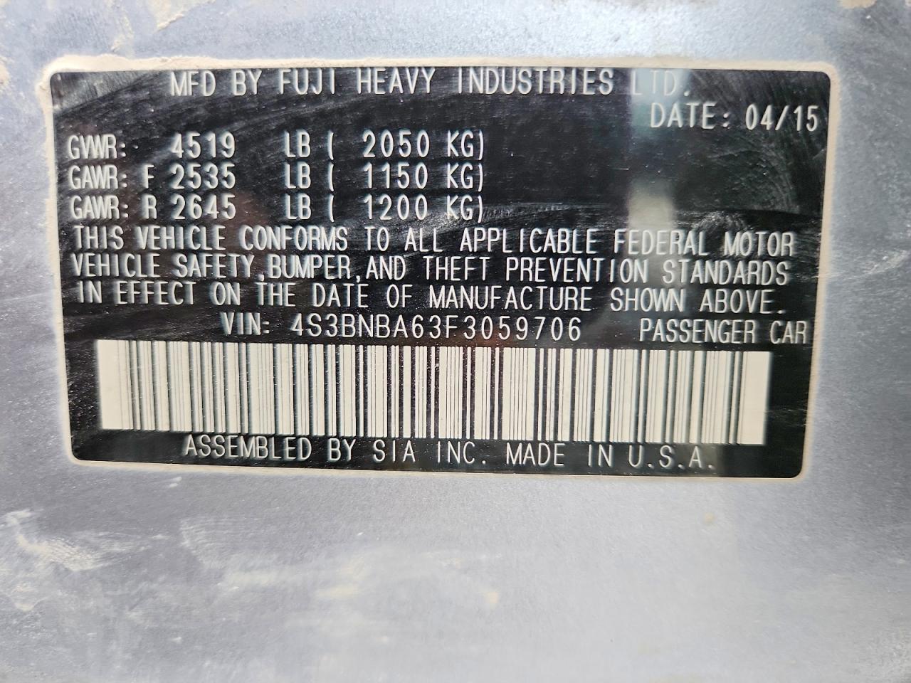 Subaru Legacy 2.5i