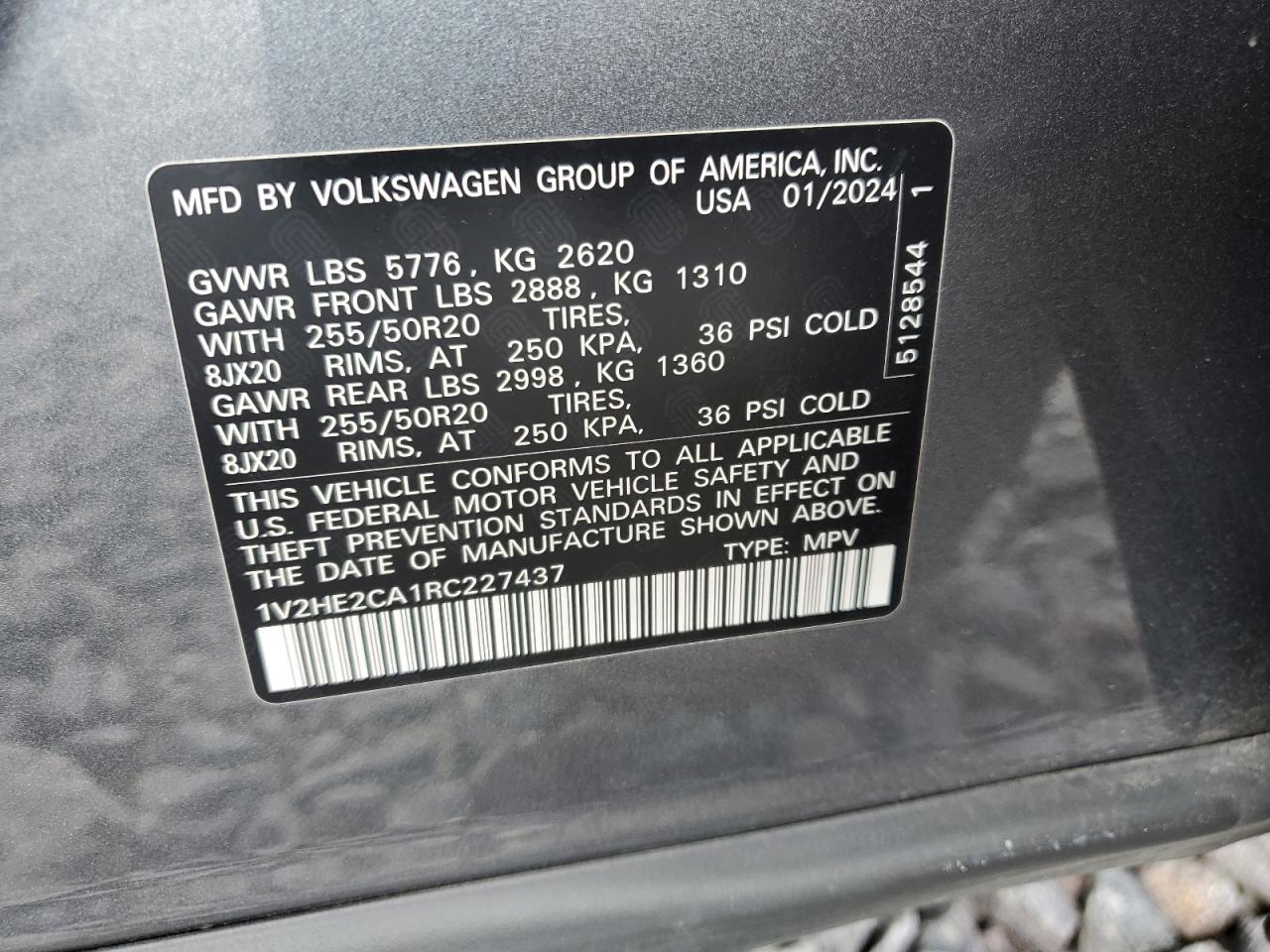 Volkswagen Atlas Se