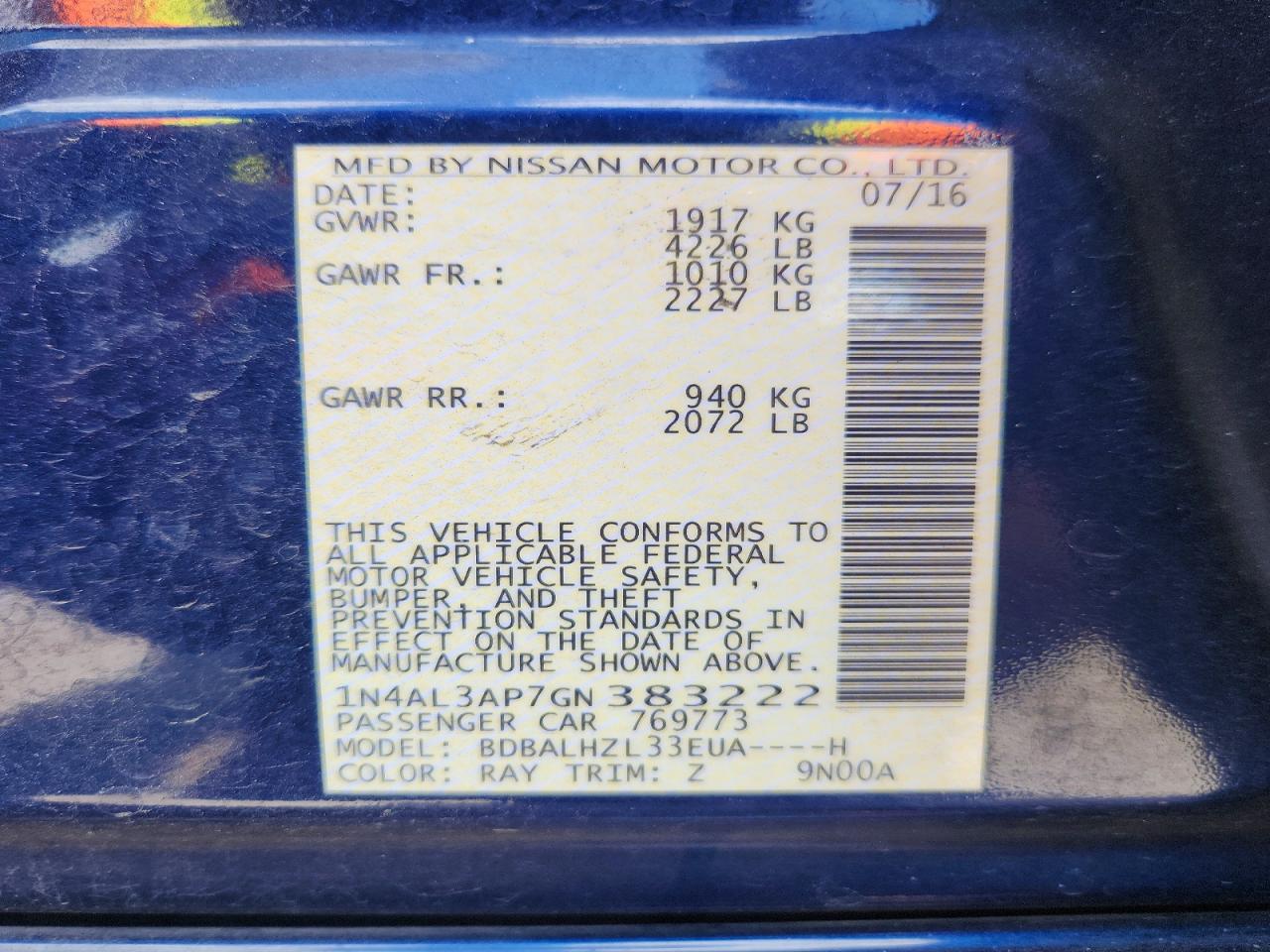 Nissan Altima 2.5 Sr