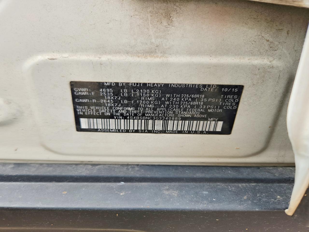Subaru Outback 2.5i Limited