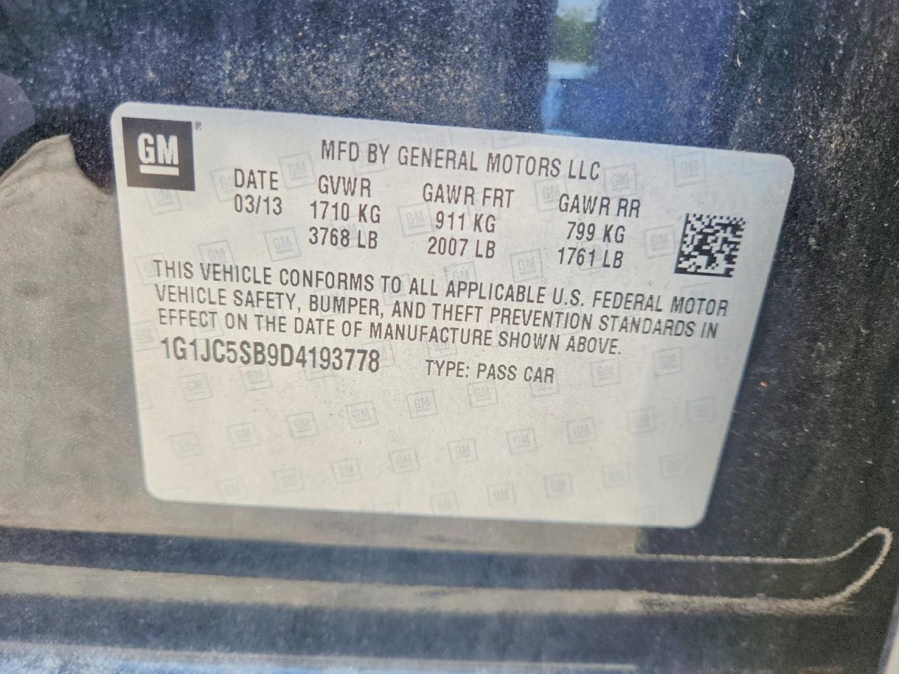 Chevrolet Sonic Lt
