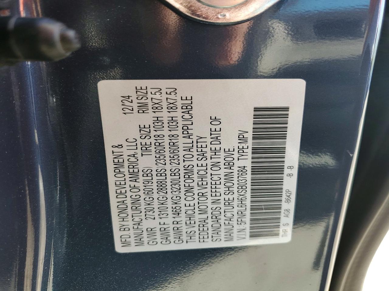 Honda Odyssey Exl