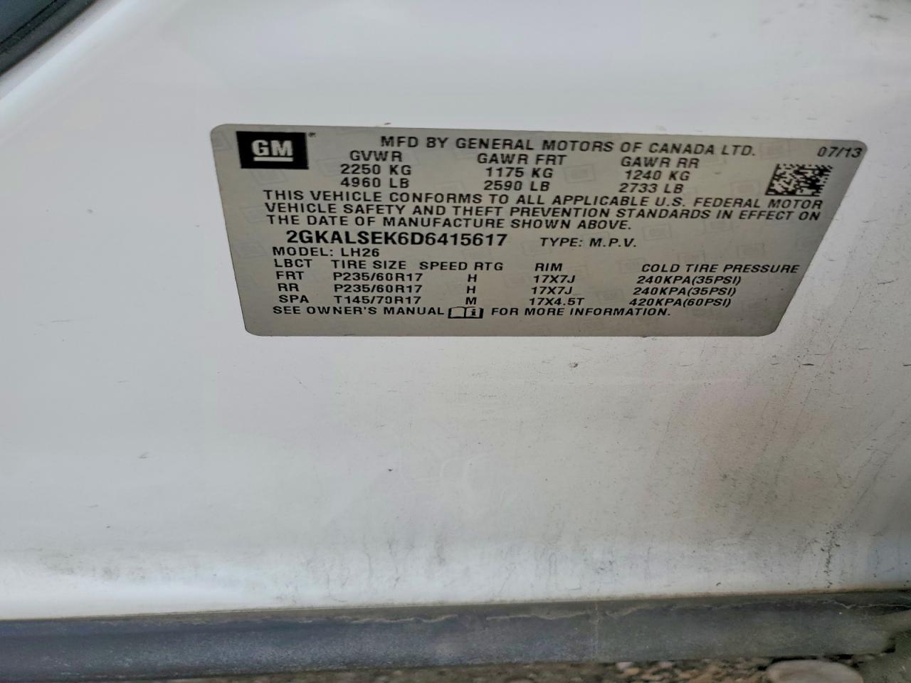 GMC Terrain Sle