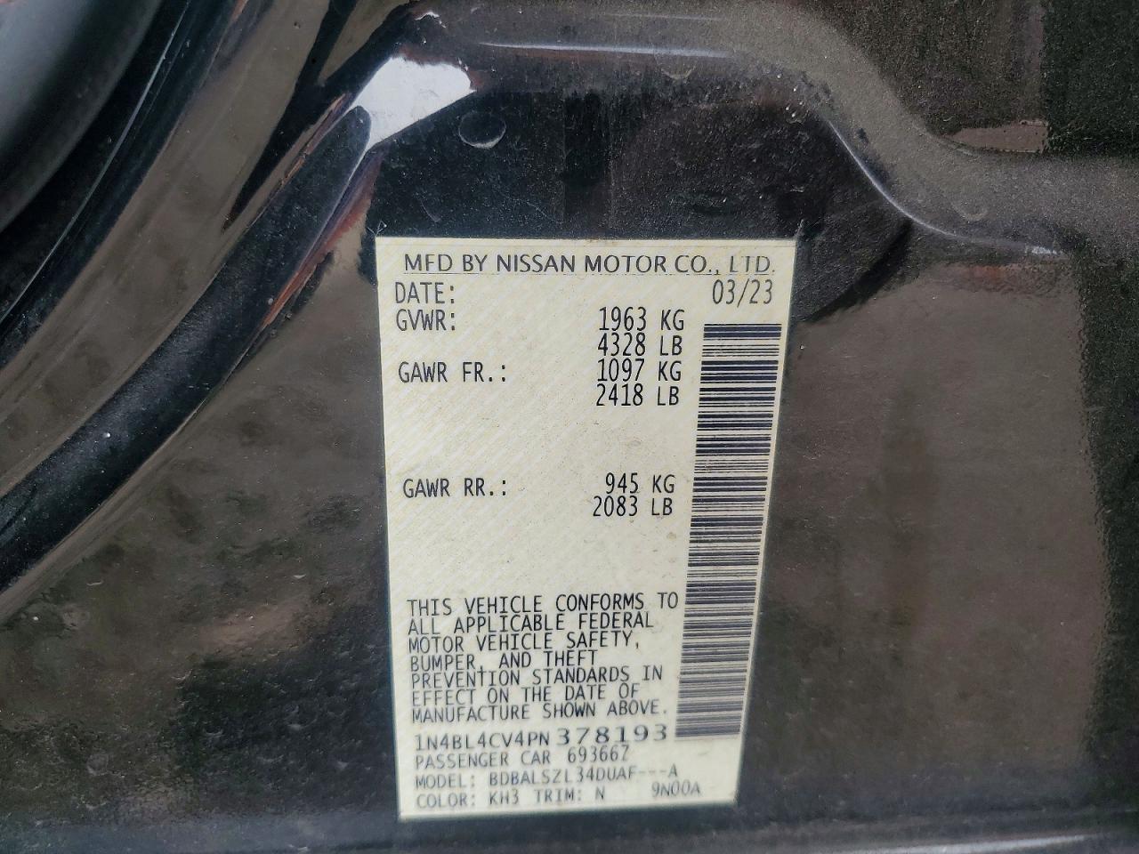 Nissan Altima Sr