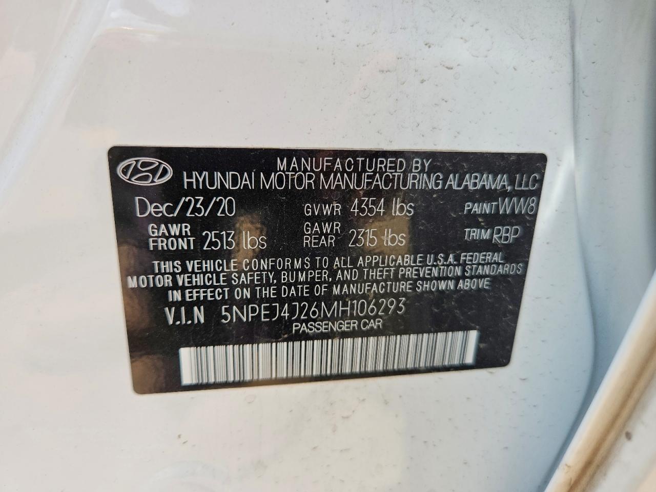 Hyundai SONATA Sel Plus