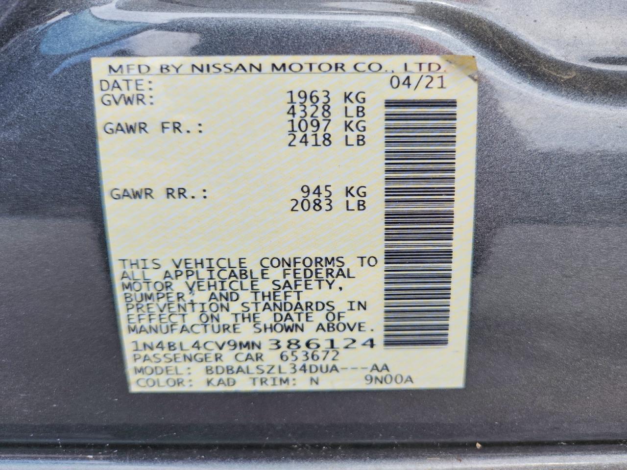 Nissan Altima Sr