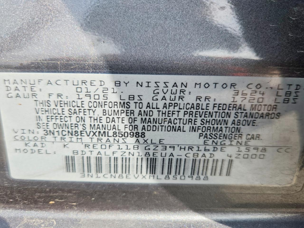 Nissan Versa Sv