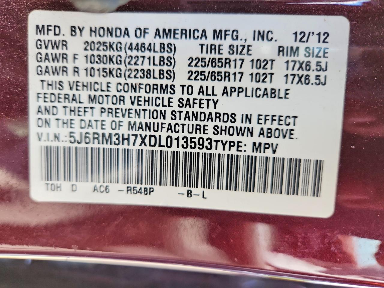 Honda Crv Exl