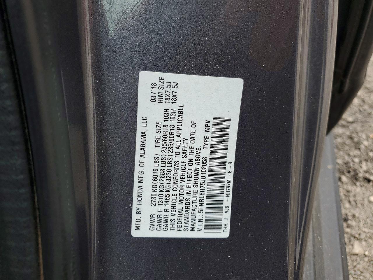 Honda Odyssey Exl
