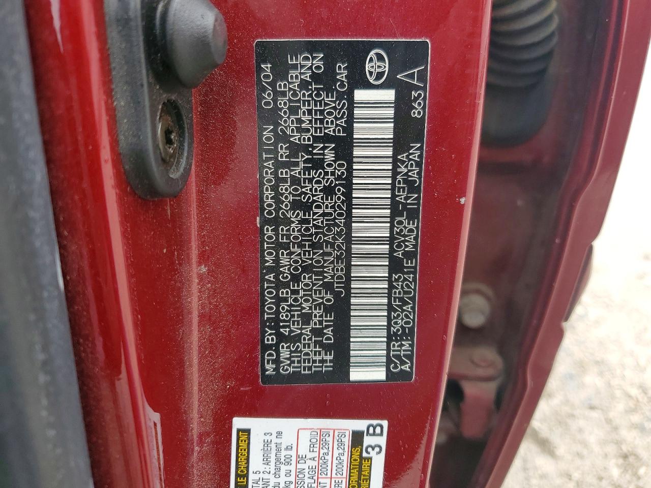 Toyota Camry Le