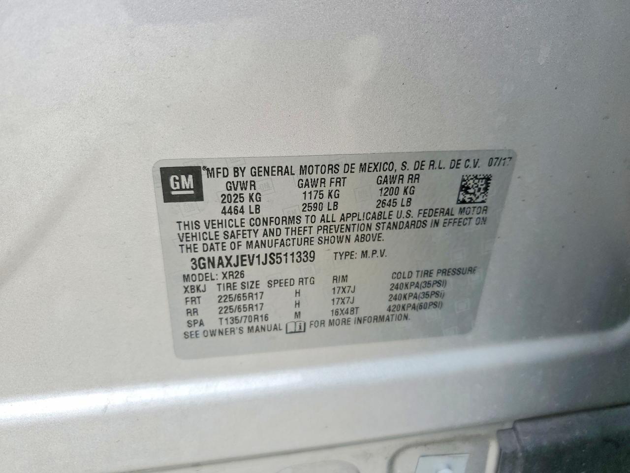 Chevrolet Equinox Lt