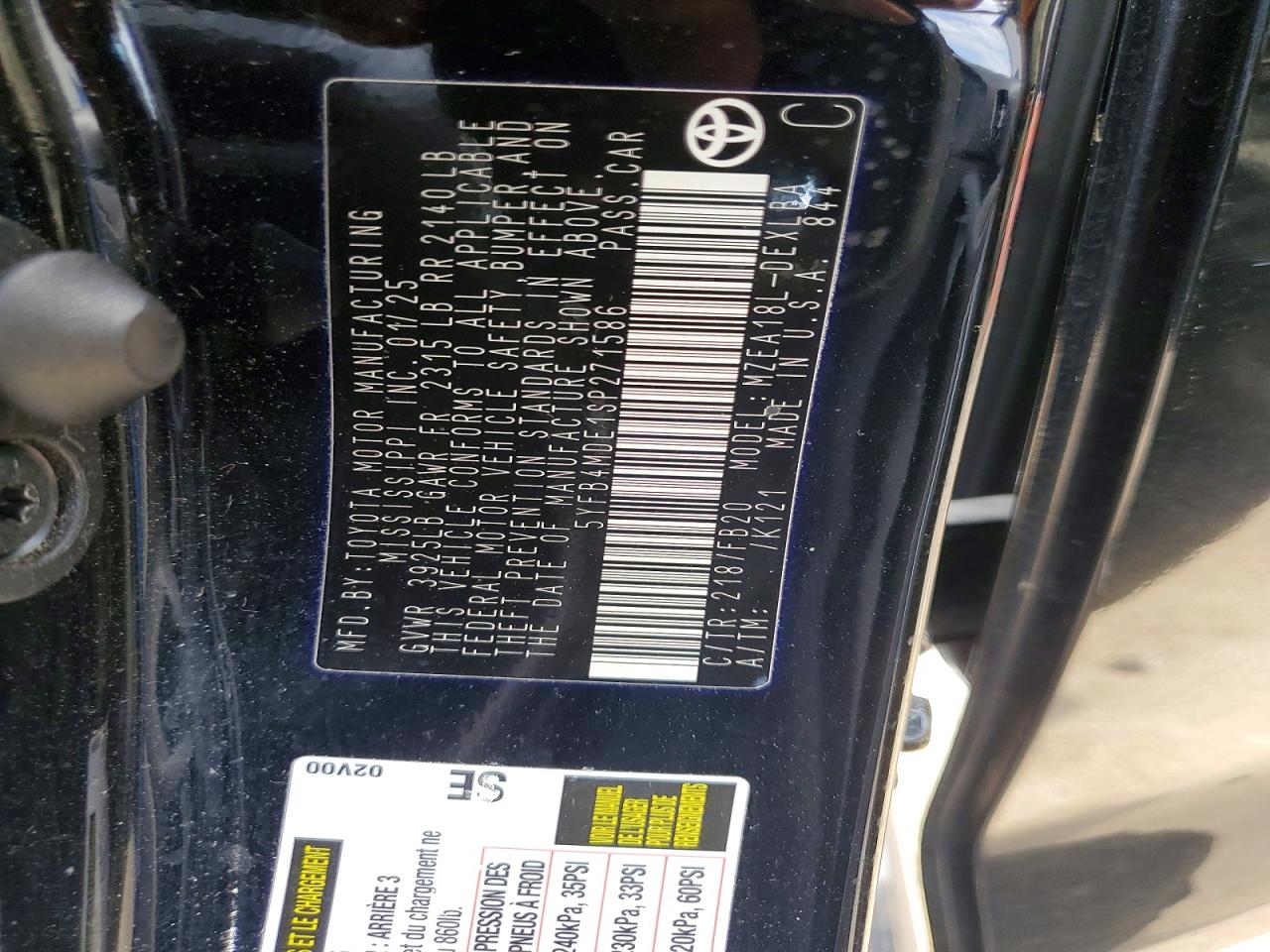 Toyota Corolla Le