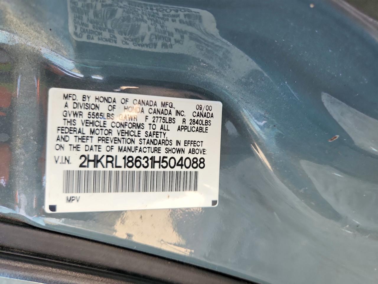 Honda Odyssey Ex