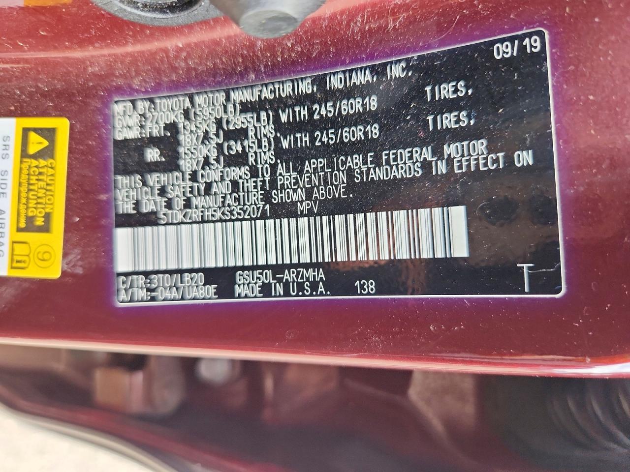 Toyota Highlander Xle