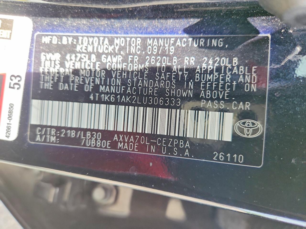 Toyota Camry Xse