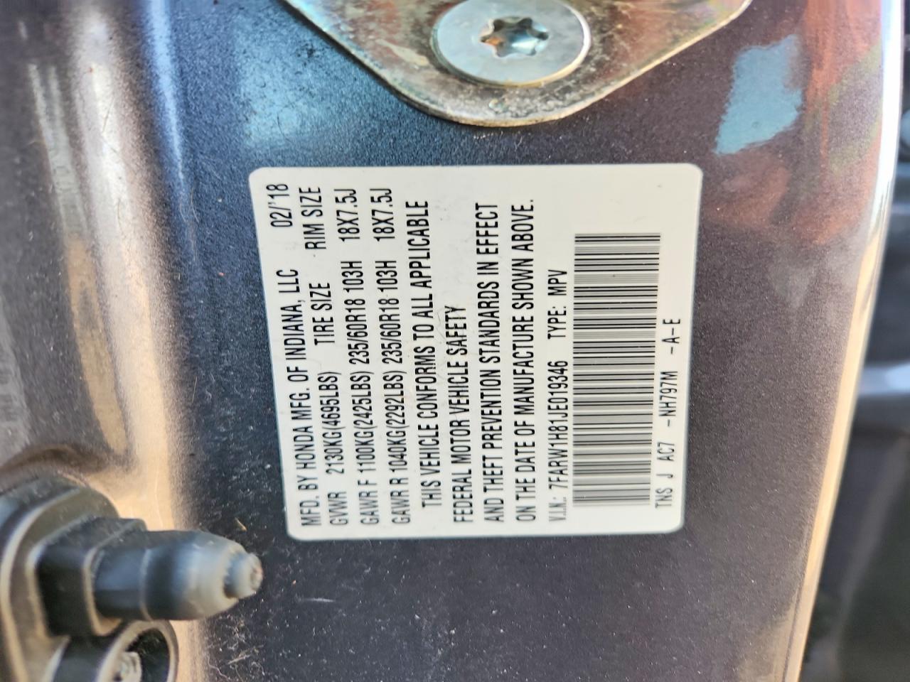 Honda Crv Exl
