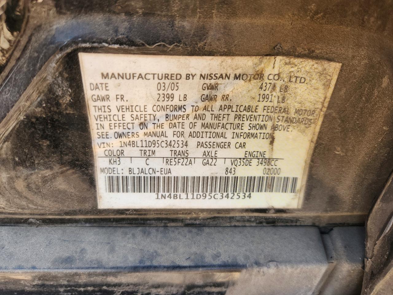 Nissan Altima 3.5 Se
