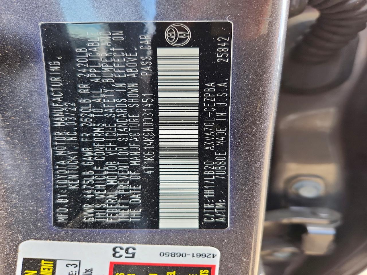 Toyota Camry Xse