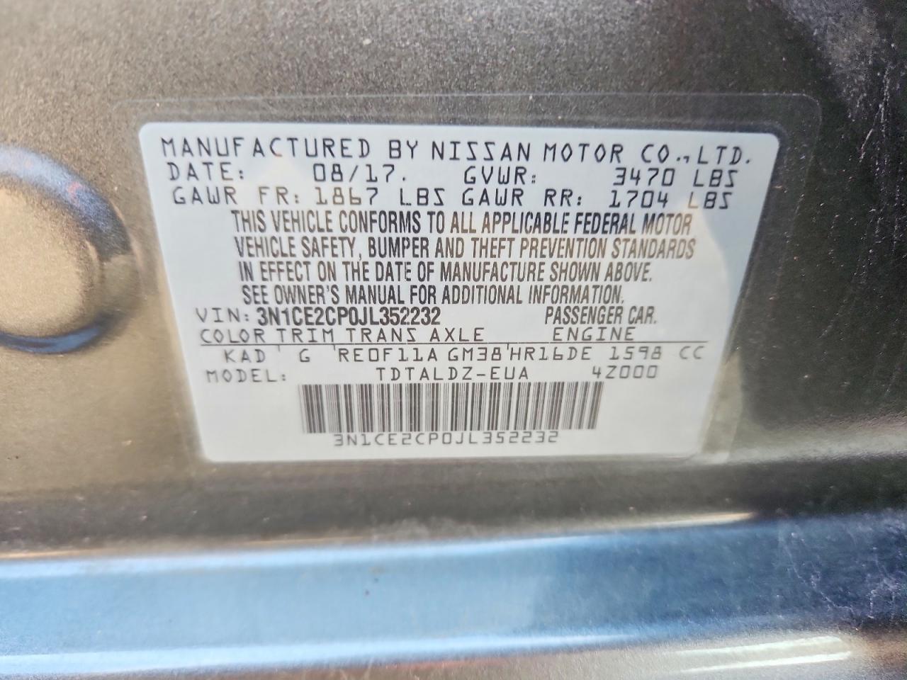 Nissan Versa Sv