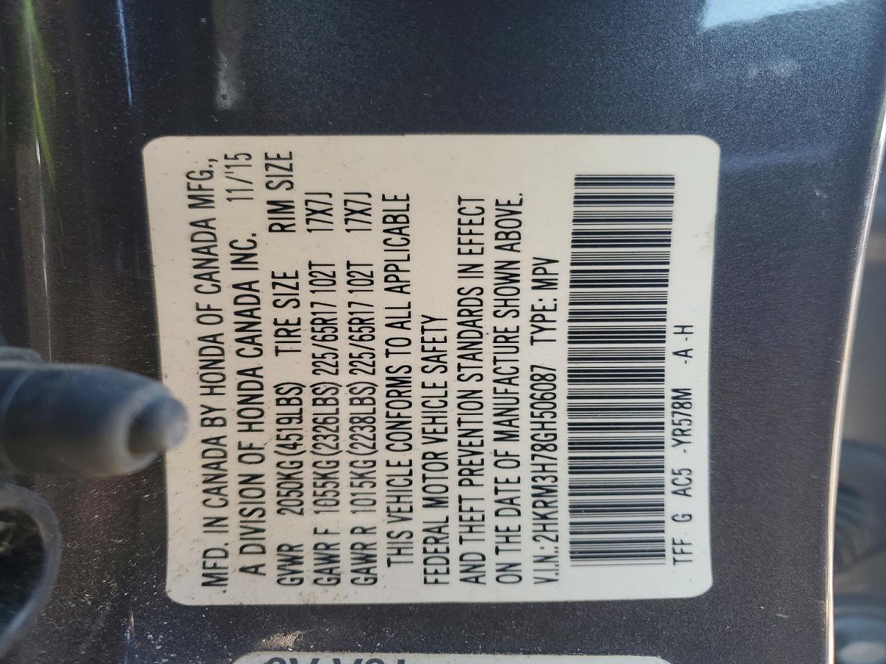 Honda Crv Exl