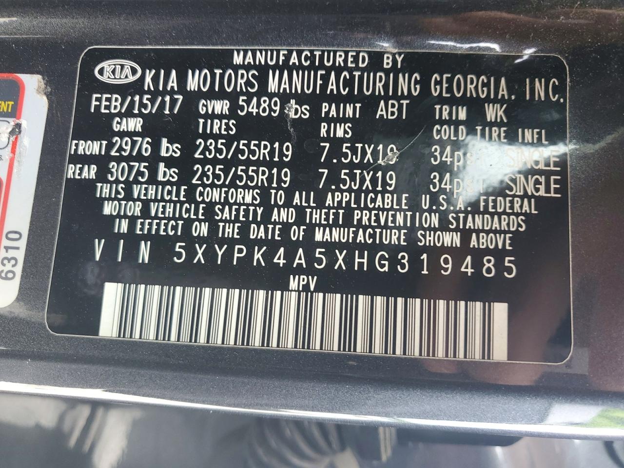 Kia Sorento Sx V6