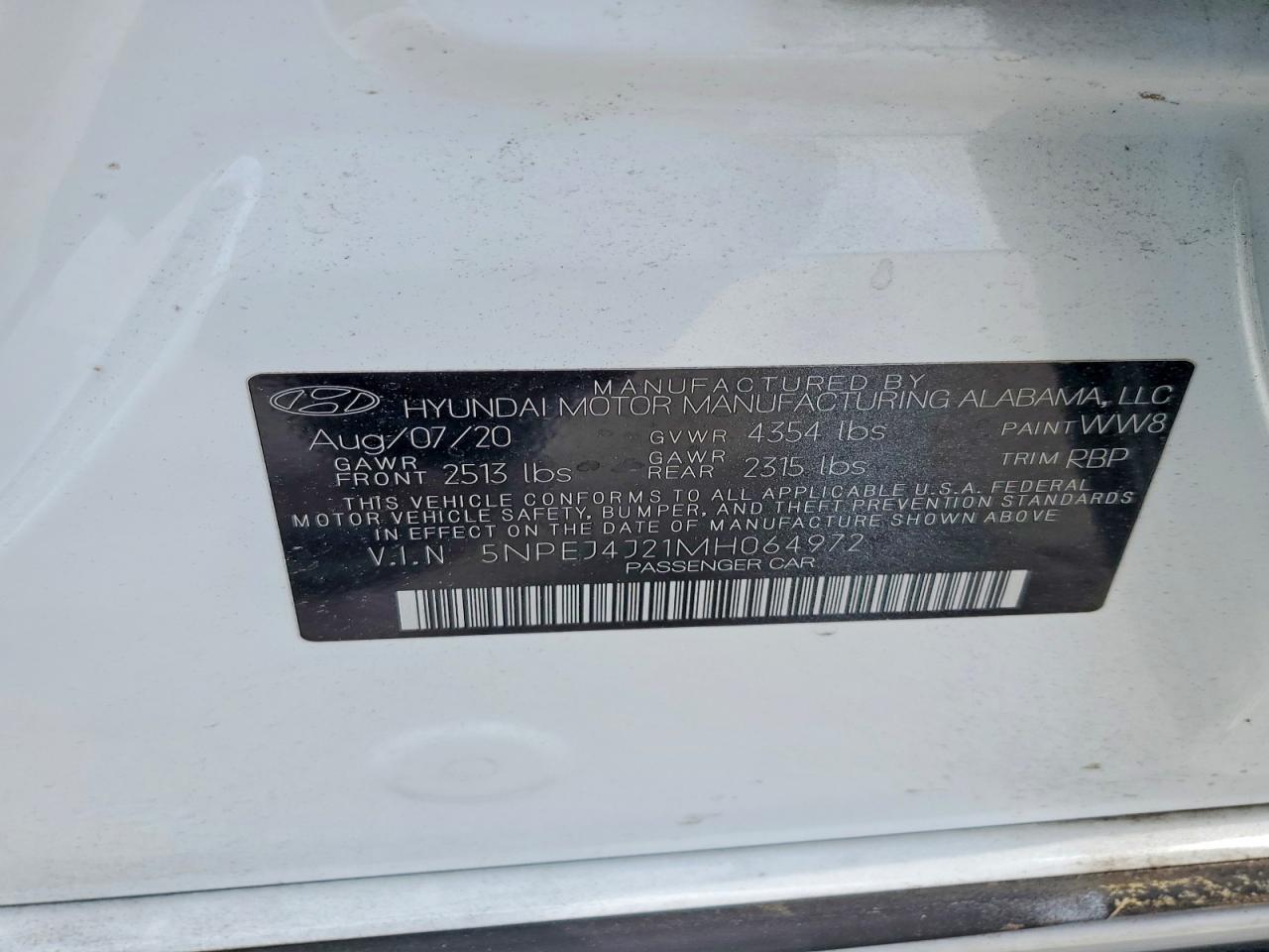 Hyundai SONATA Sel Plus
