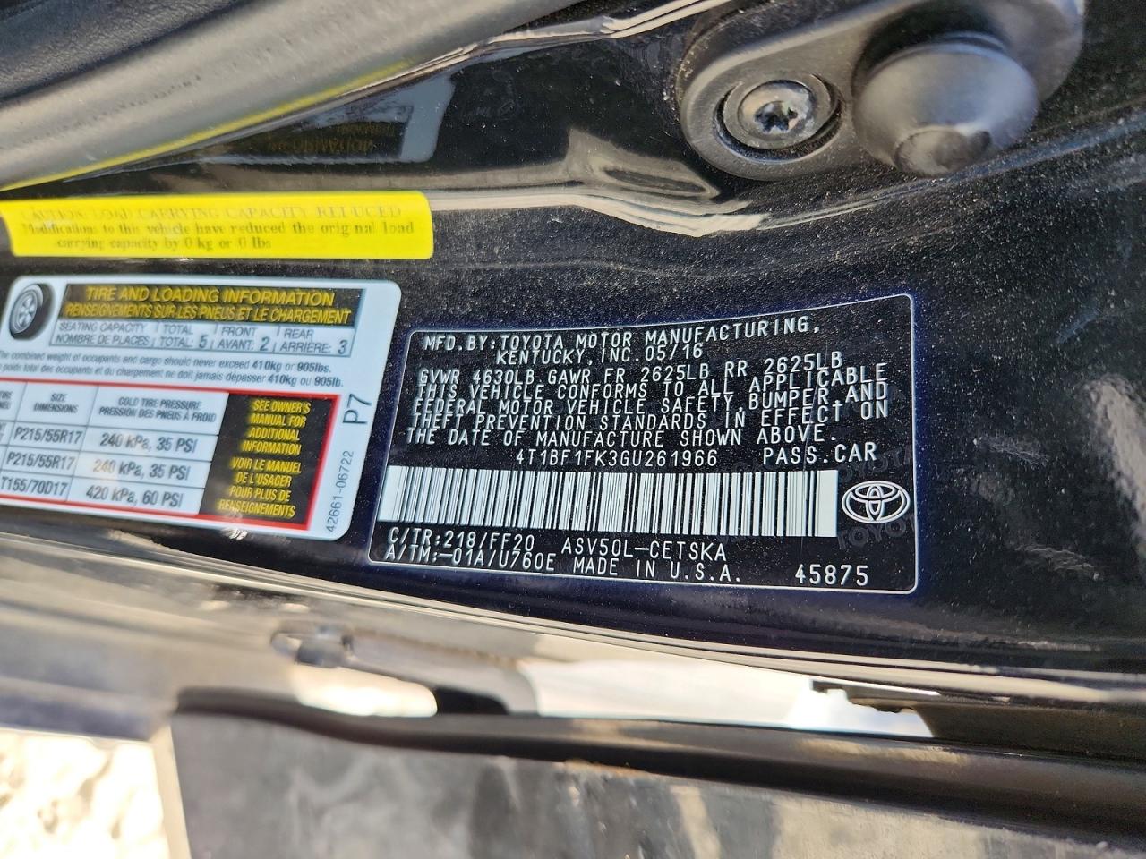 Toyota Camry Se