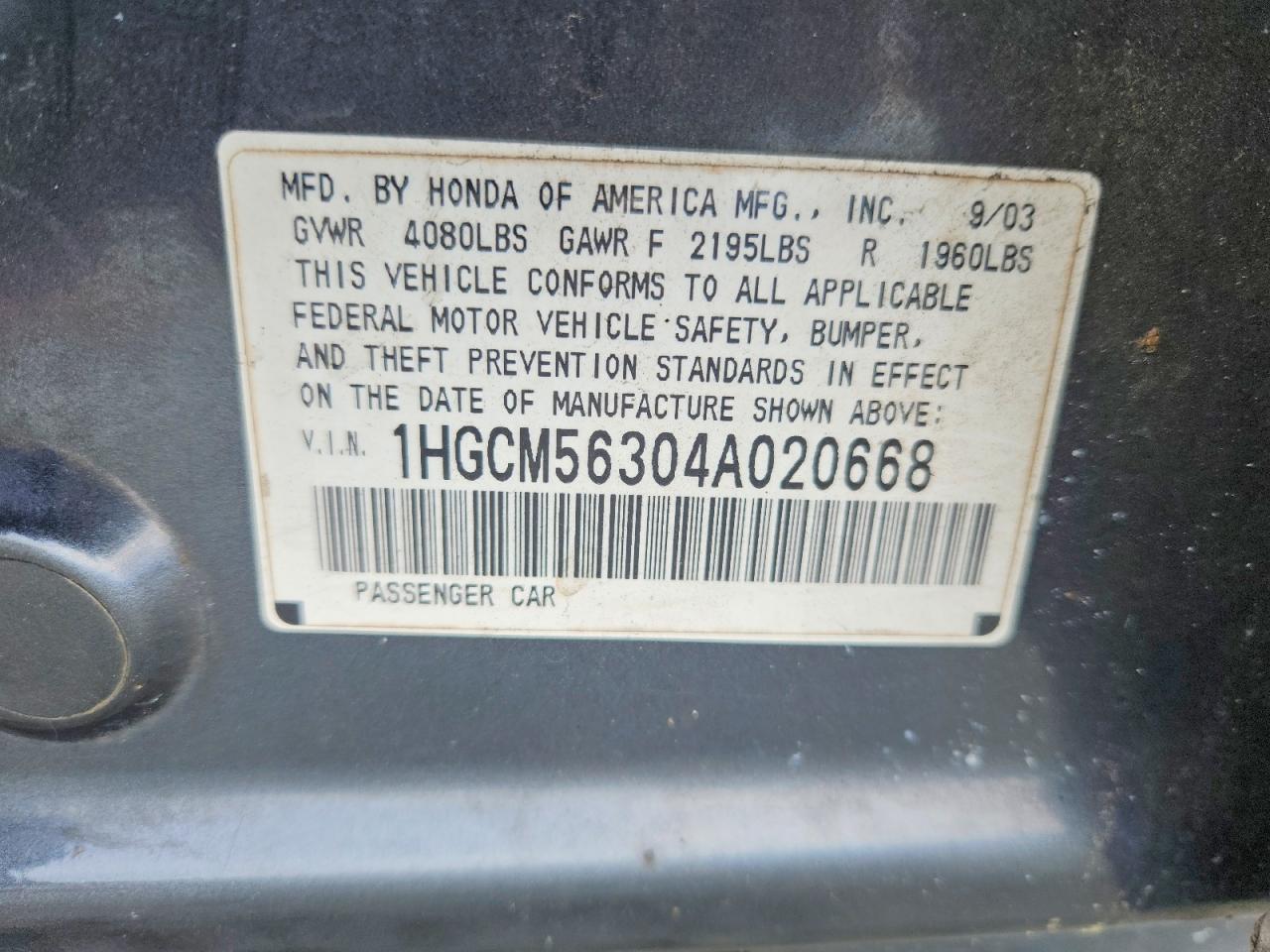 Honda Accord Lx