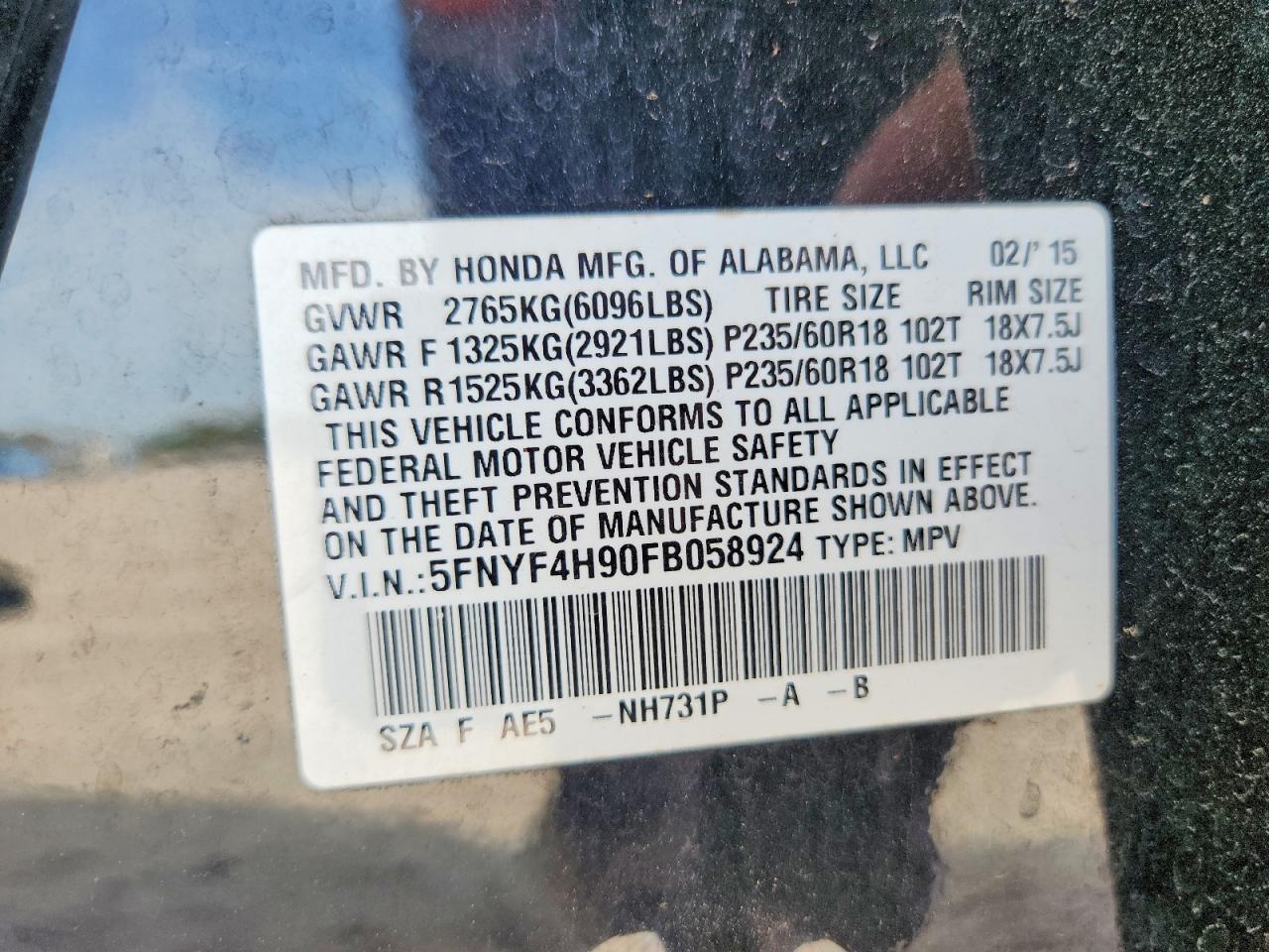 Honda Pilot Touring