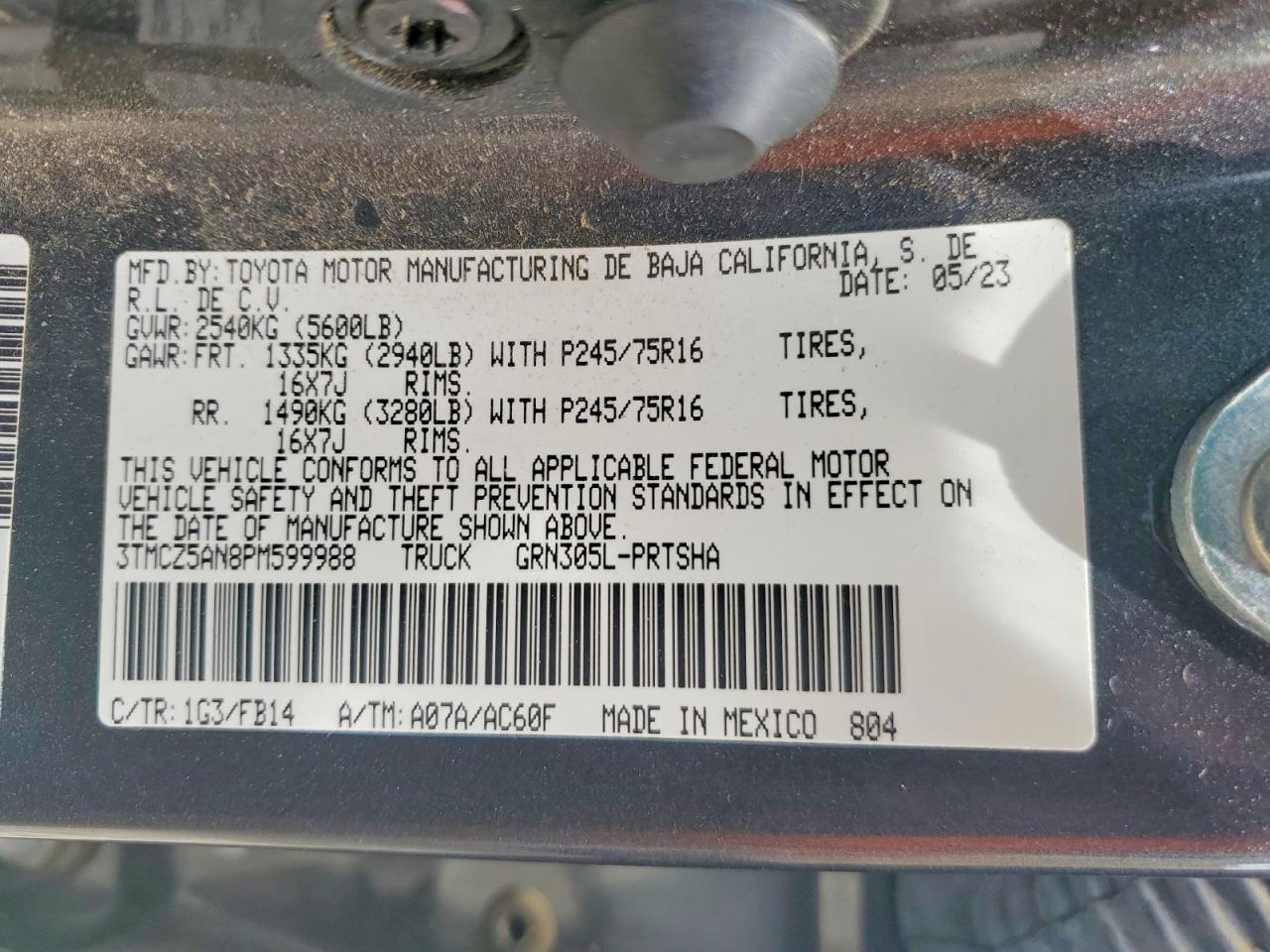 Toyota Tacoma Sr V6