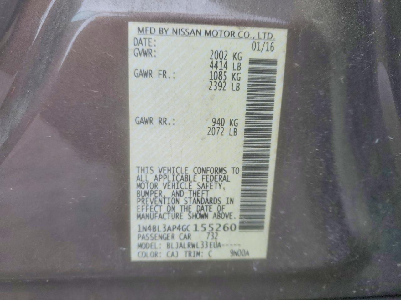 Nissan Altima 3.5 Sl