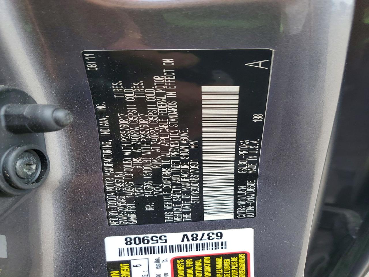 Toyota Sienna Xle 8-passenger
