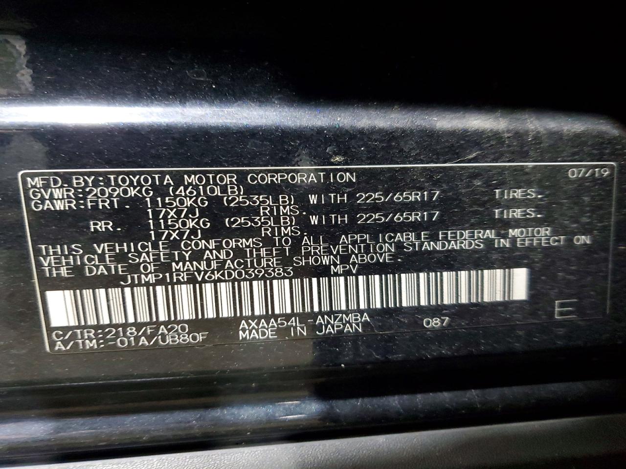 Toyota RAV4 Xle