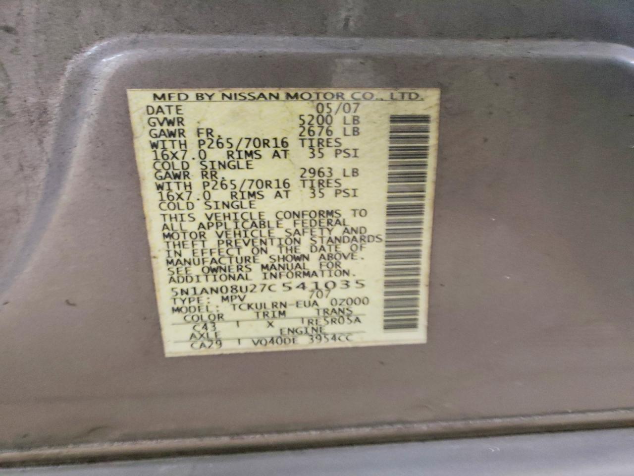 Nissan Xterra X