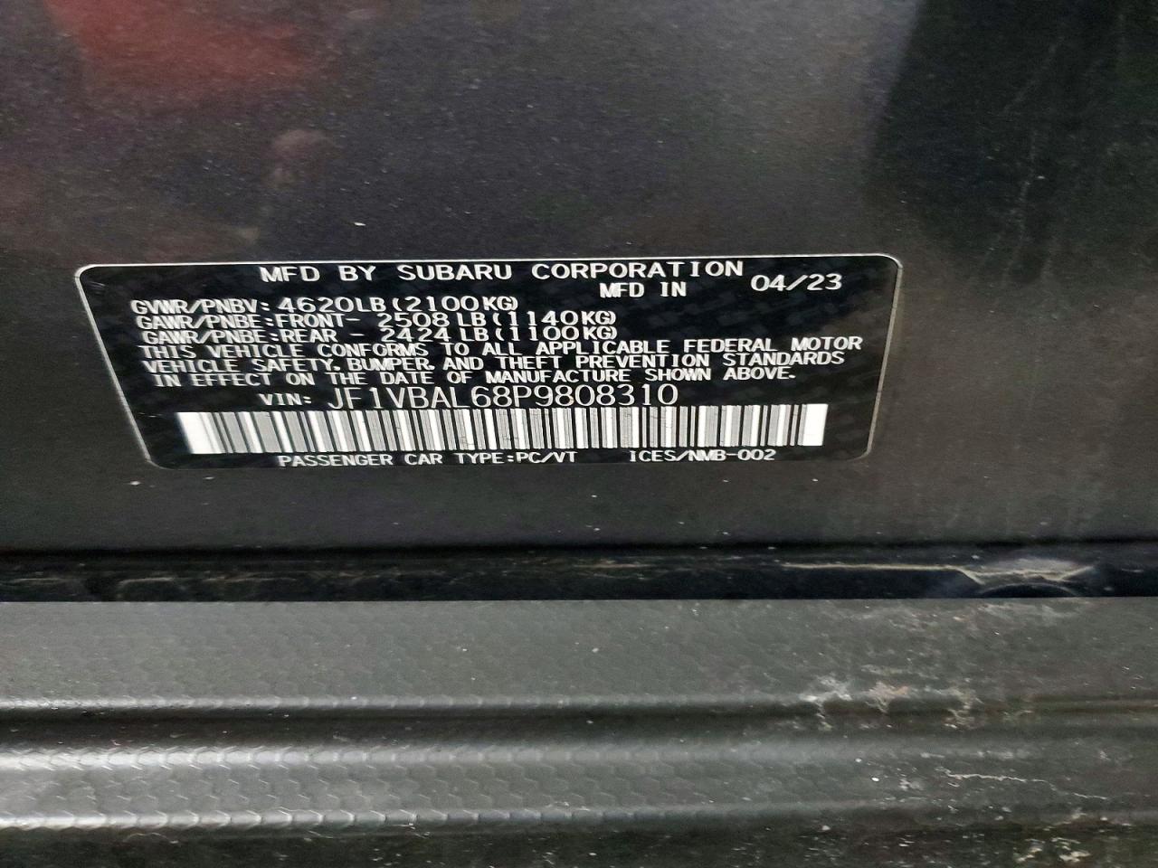 Subaru WRX Limited