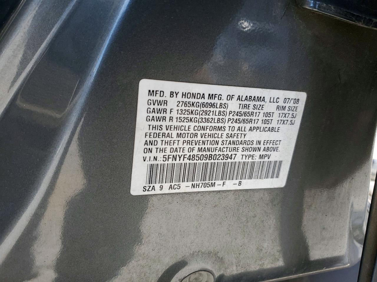 Honda Pilot Exl