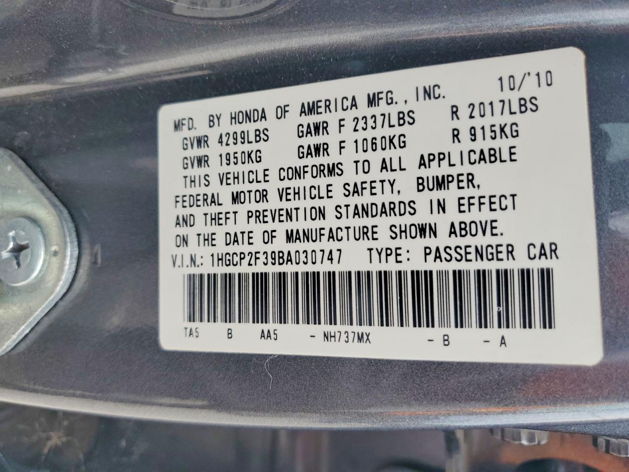 Honda Accord Lx