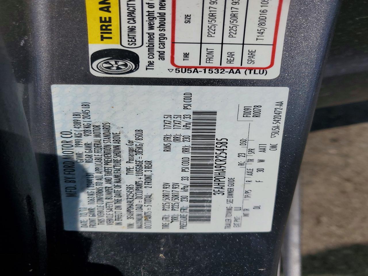 Ford Fusion Se