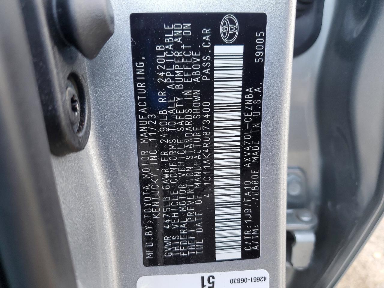 Toyota Camry Le