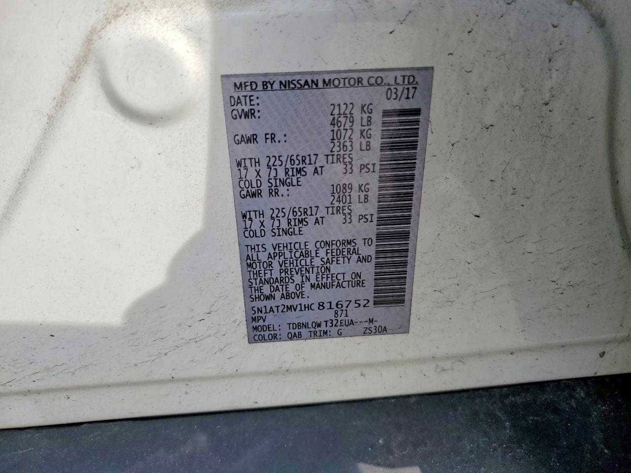 Nissan Rogue Sv