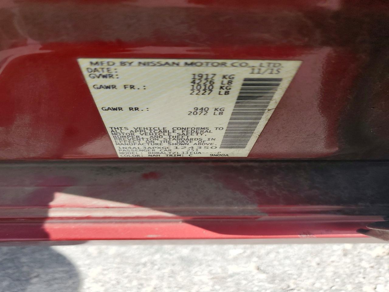 Nissan Altima 2.5 Sl