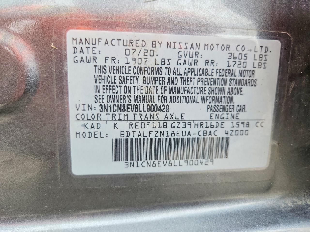 Nissan Versa Sv