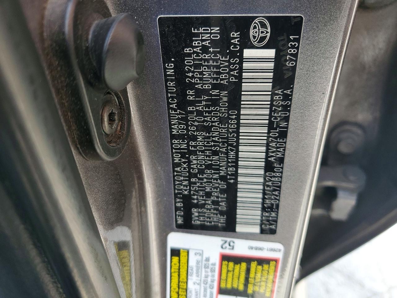 Toyota Camry Se