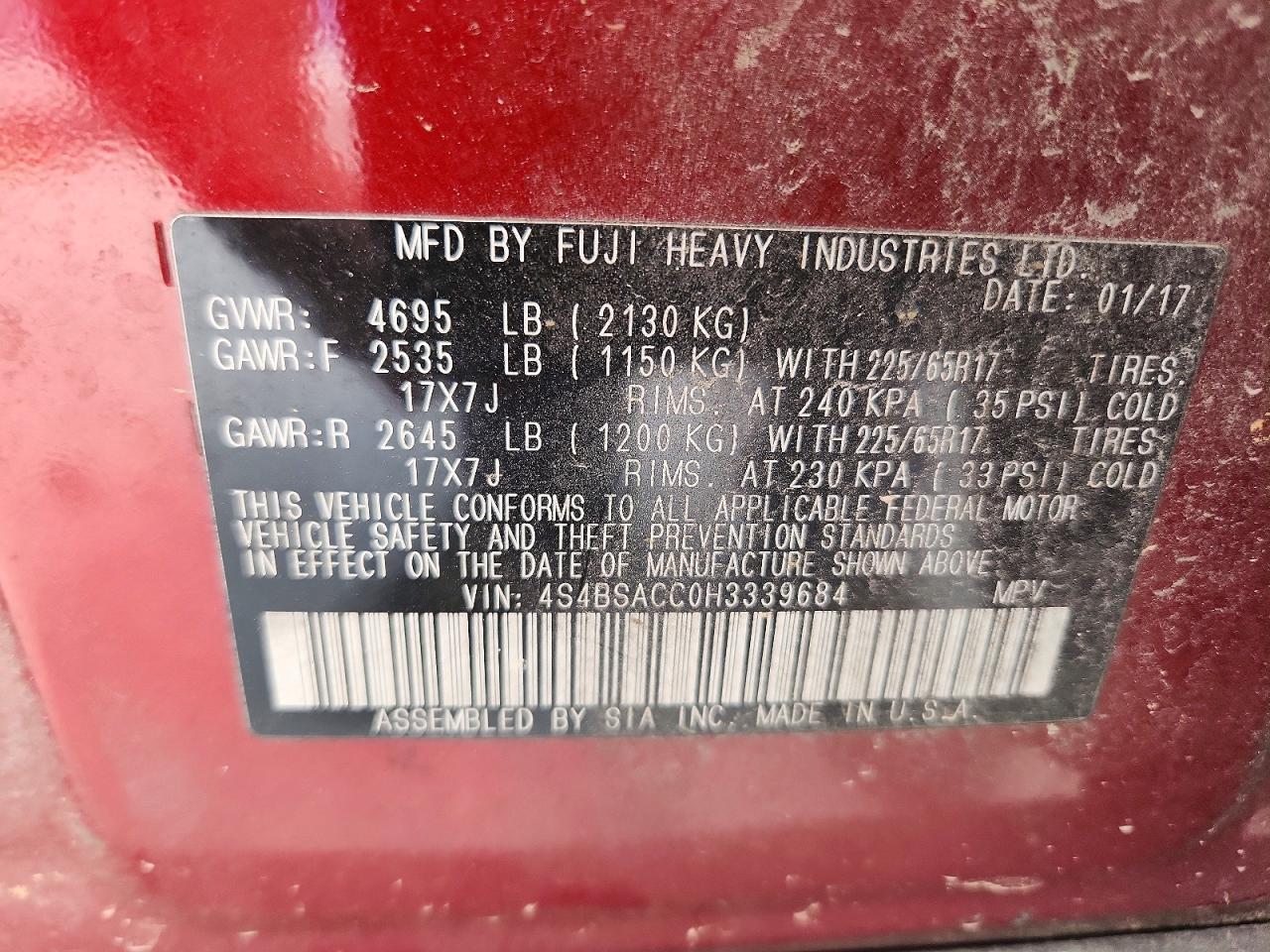 Subaru Outback 2.5i Premium