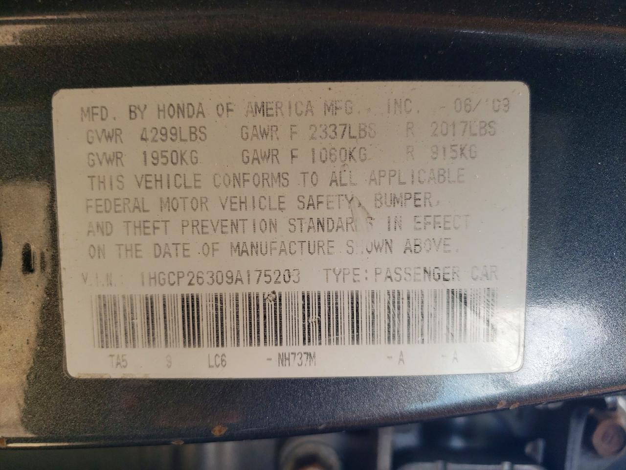 Honda Accord Lx