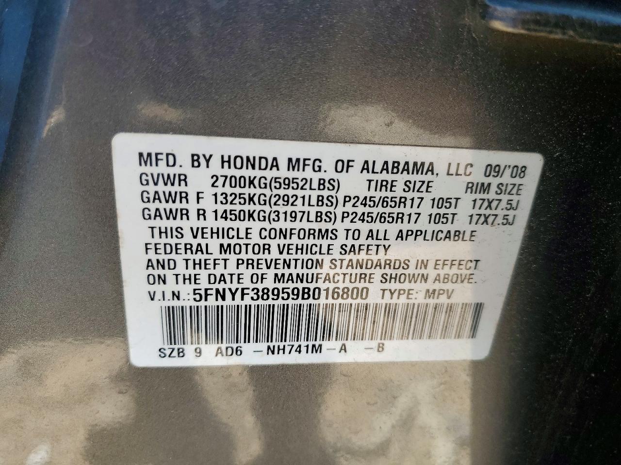 Honda Pilot Touring