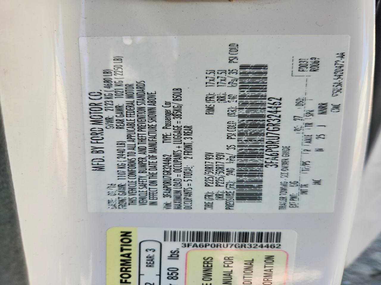 Ford Fusion Titanium Hev