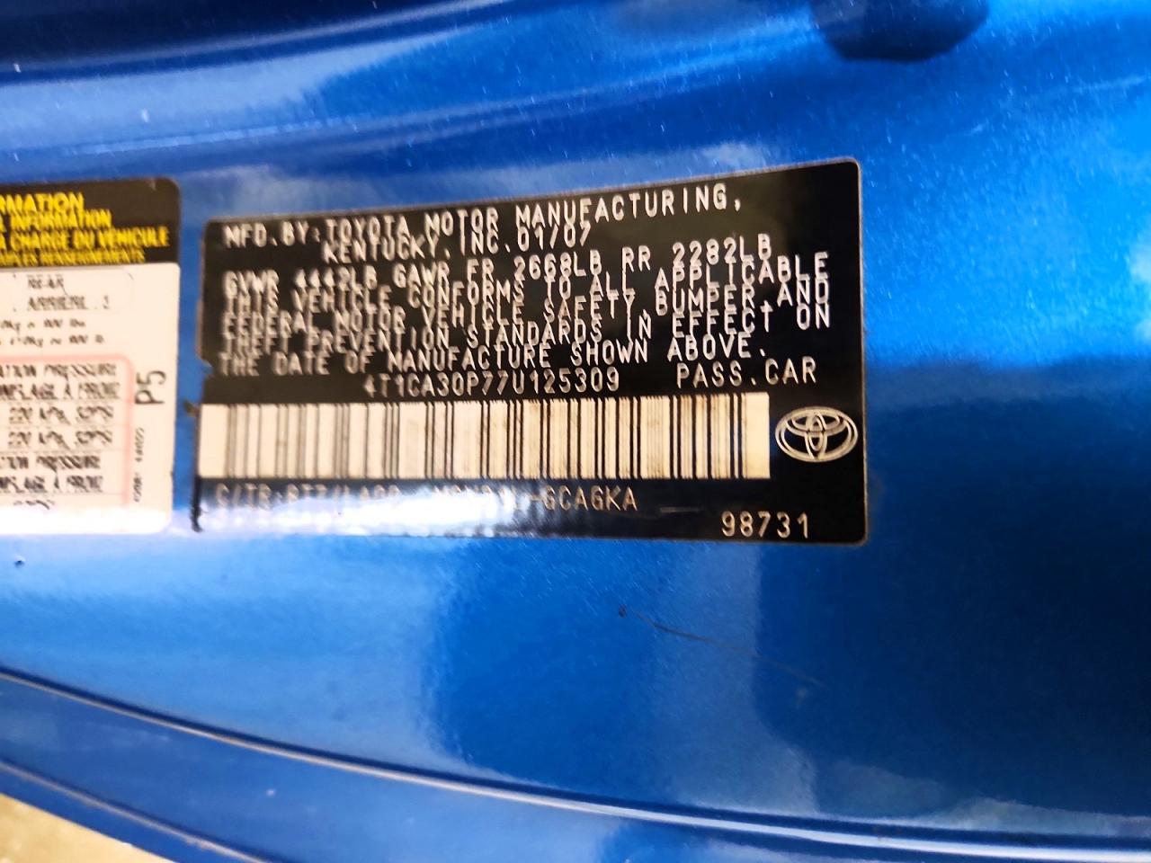 Toyota Camry Sle V6